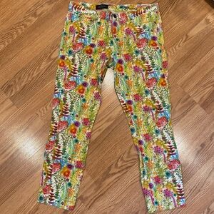 J CREW + Liberty Art Fabric Floral Toothpick Ankle Jean in Tresco Floral Sz 30